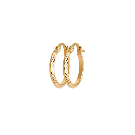 CREOLES Plaqué or - 21 MM