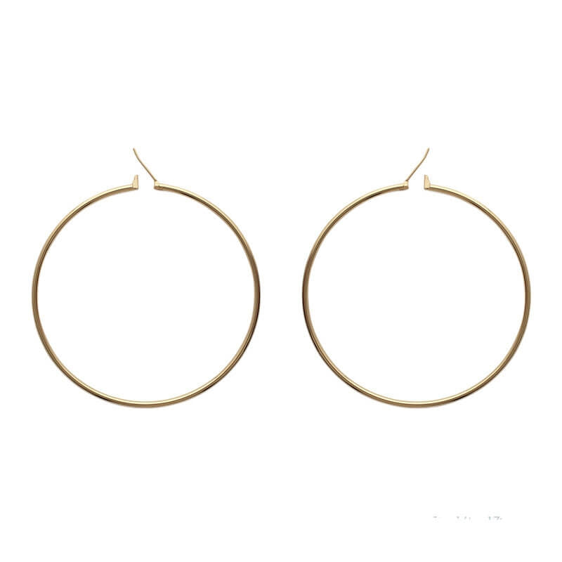 CREOLES Plaqué or - 70 MM