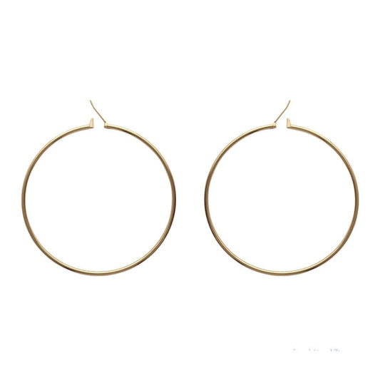 CREOLES Plaqué or - 70 MM