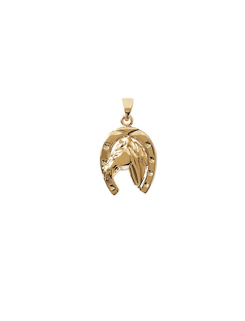 PENDENTIF Plaqué or - CHEVAL