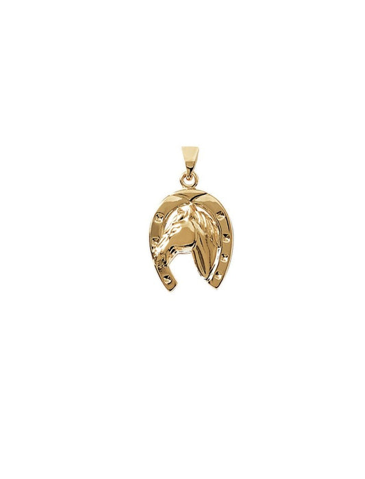 PENDENTIF Plaqué or - CHEVAL