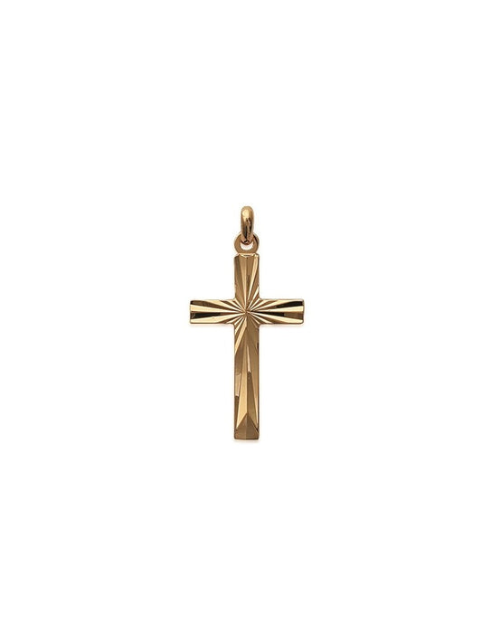 PENDENTIF Plaqué or - CROIX - 29 MM