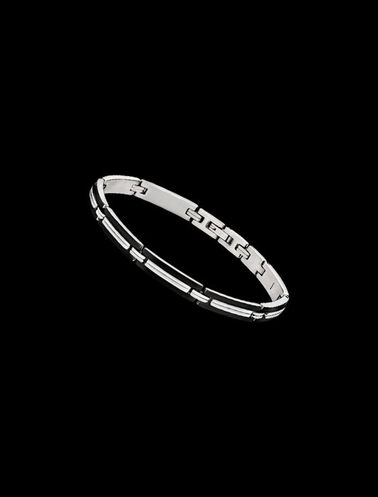 BRACELET LOTUS STYLE  ACIER INOXYDABLE HOMME