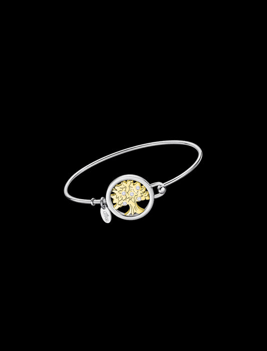 BRACELET MILLENIAL STYLE LOTUS  ACIER, FEMME