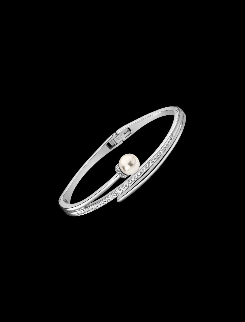 LOTUS STYLE PEARLS  BRACELET DE PERLES EN ACIER, FEMME