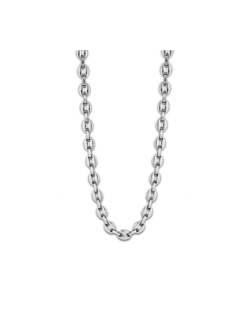 COLLIER CHAÎNE STYLE LOTUS  ACIER INOXYDABLE L, HOMME
