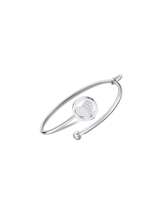 BRACELET COEUR MILLENNIAL STYLE LOTUS  ACIER, FEMME