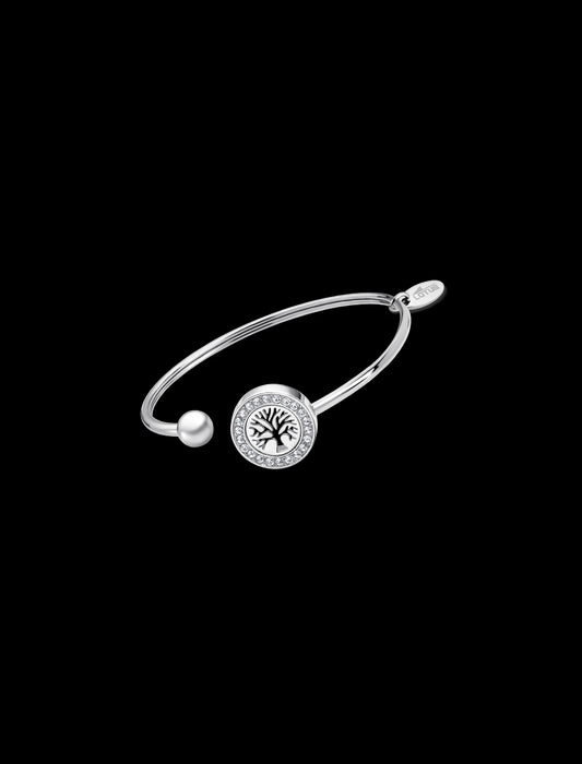 BRACELET ARBRE DE VIE STYLE LOTUS  ACIER, FEMME