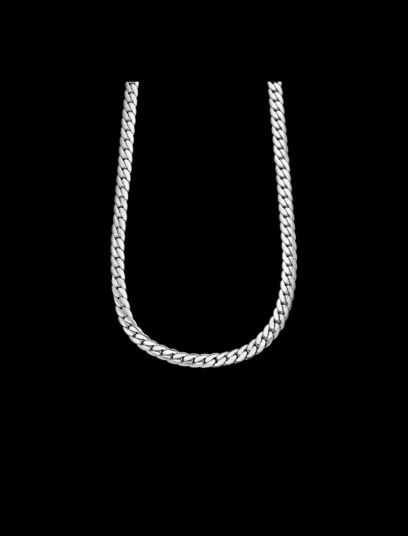 COLLIER CHAÎNE STYLE LOTUS  ACIER INOXYDABLE L, HOMME
