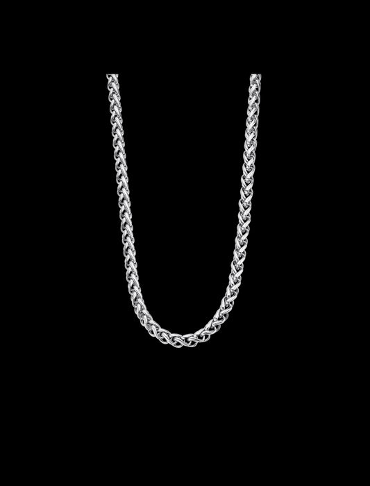 COLLIER CHAÎNE STYLE LOTUS  ACIER INOXYDABLE L, HOMME