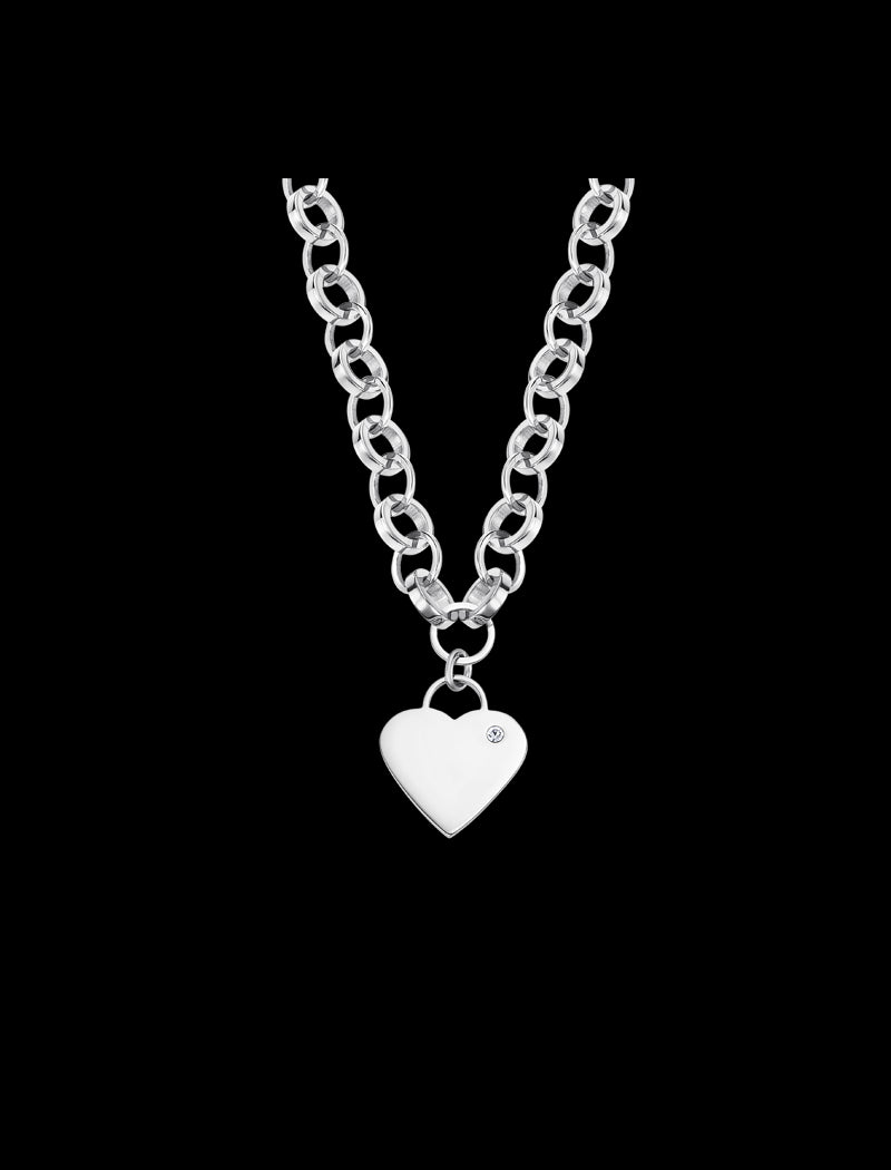 COLLIER STYLE LOTUS  ACIER, FEMME