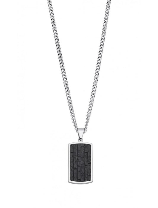 COLLIER STYLE LOTUS  ACIER INOXYDABLE L, HOMME