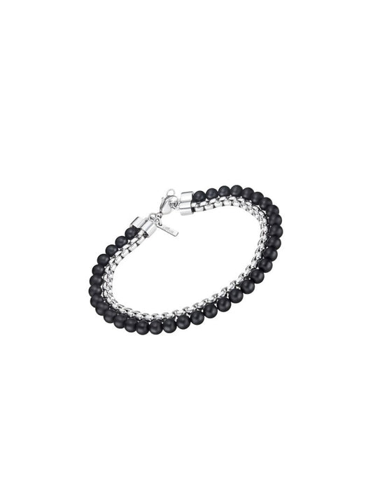 BRACELET HOMME STYLE LOTUS EN NOIR  ACIER INOXYDABLE L, HOMME