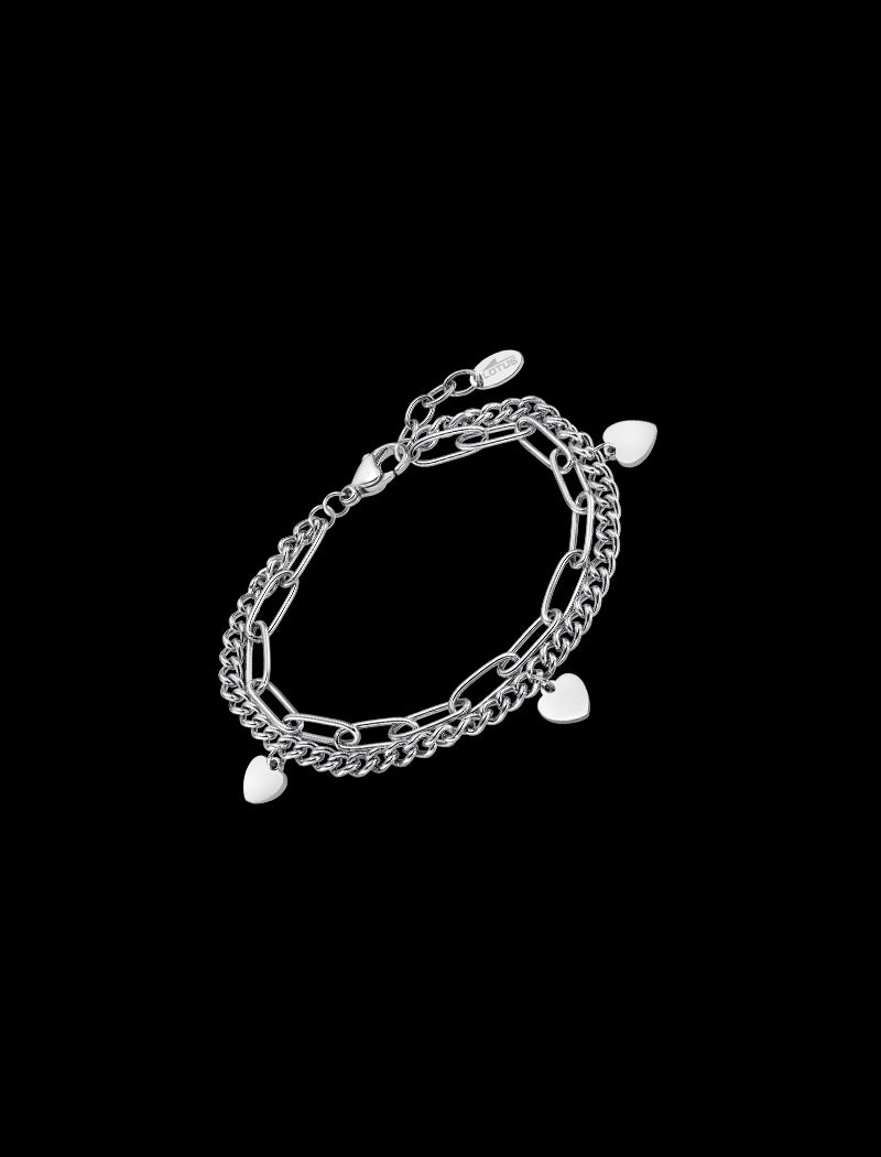 BRACELET STYLE LOTUS  ACIER INOXYDABLE L, FEMME