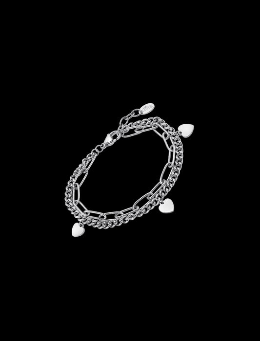 BRACELET STYLE LOTUS  ACIER INOXYDABLE L, FEMME