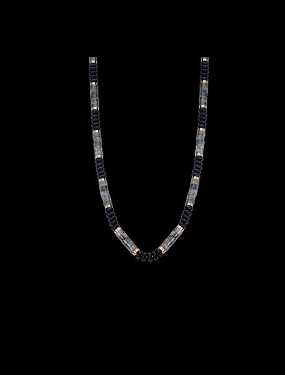 COLLIER LOTUS STYLE  ACIER INOXYDABLE, HOMME