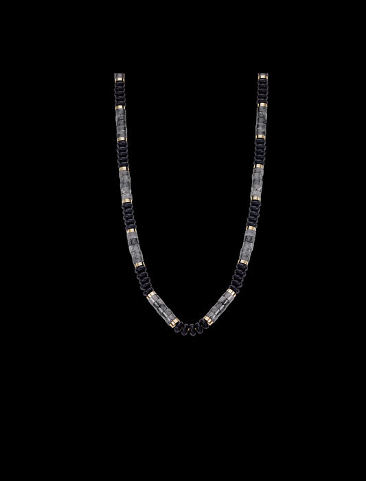 COLLIER LOTUS STYLE  ACIER INOXYDABLE, HOMME