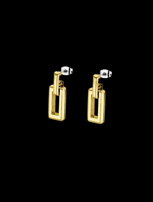 BOUCLES-DOREILLES LOTUS STYLE URBAN WOMAN  ACIER INOXYDABLE, FEMME