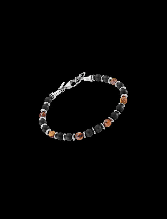 BRACELET LOTUS STYLE  ACIER INOXYDABLE, HOMME