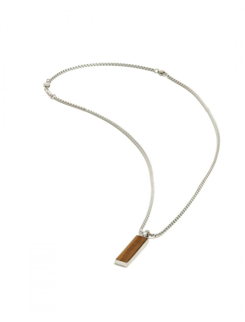 COLLIER GEMINI - ACIER - 45+10 CM